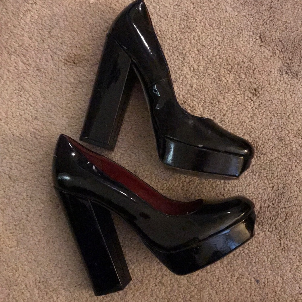 MIA Black Patent Heels